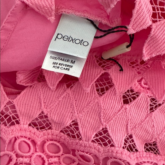 Peixoto Pink Lace Trim Casual Dress - Picture 5 of 7